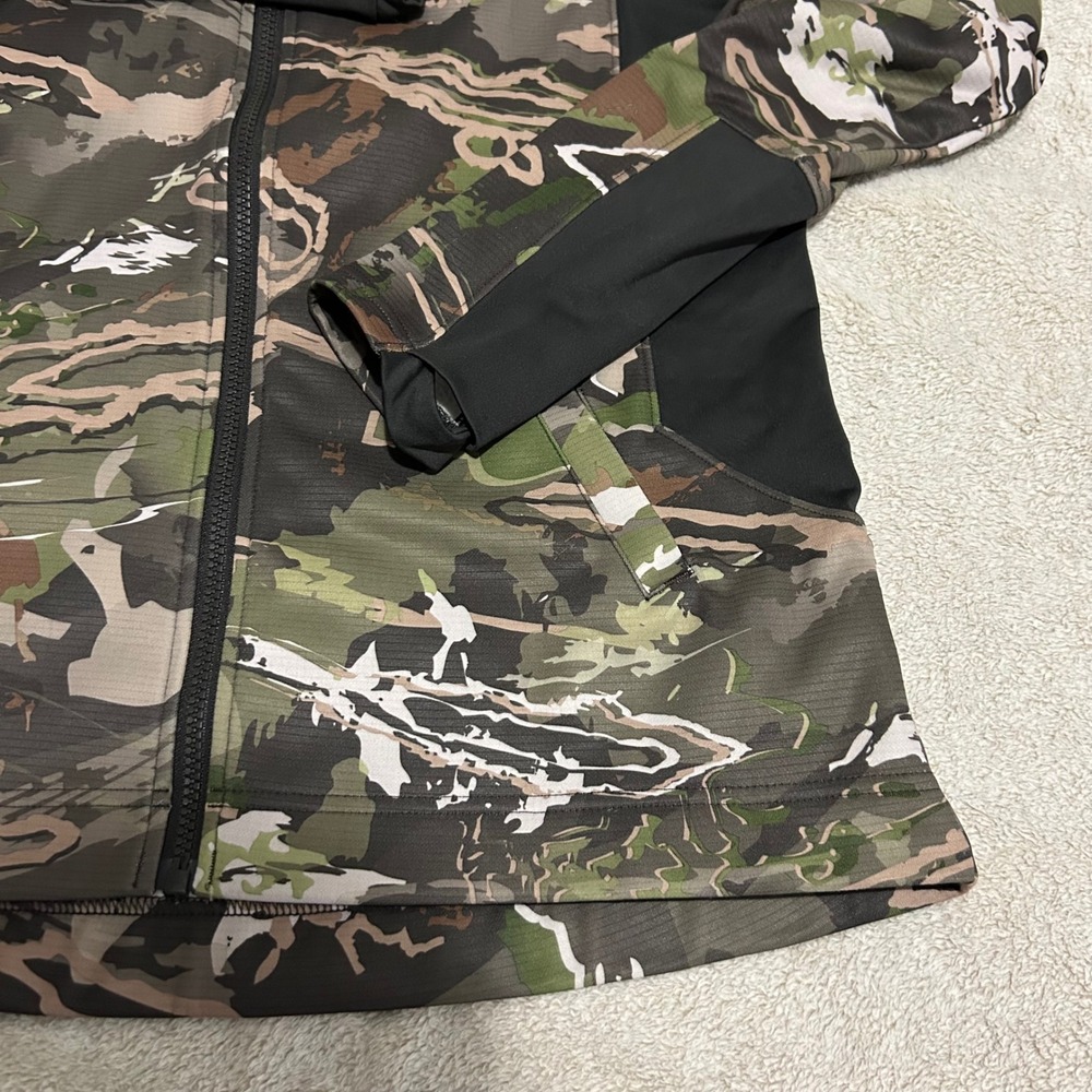 Under Armour Full Zip‎ Hoodie Womens Small Camo Threadborne Hunting Jacket - Picture 6 of 11